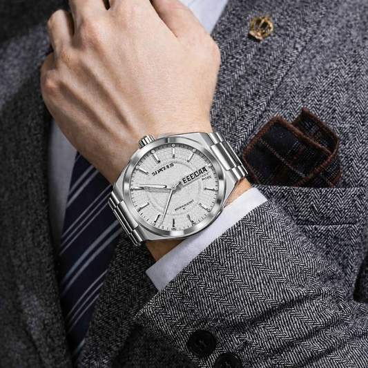 Ultra-Thin Quartz Watch White