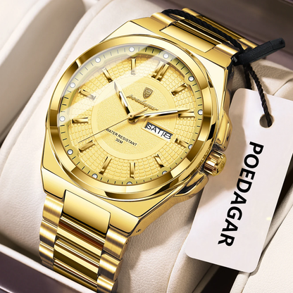 Ultra-Thin Quartz Watch Gold